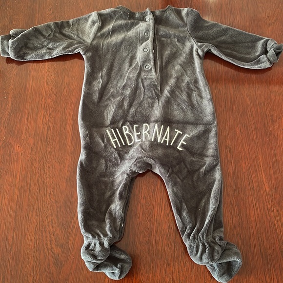 Petit Lem Velour Footed Pajama - Picture 2 of 5